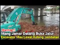 Mantap‼️Mang Jamar Datang Langsung Buka Jalur Excavator Mau Lewat Kolong Jembatan Citarum