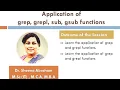Episode 6 Application of grep grepl sub and gsub functions