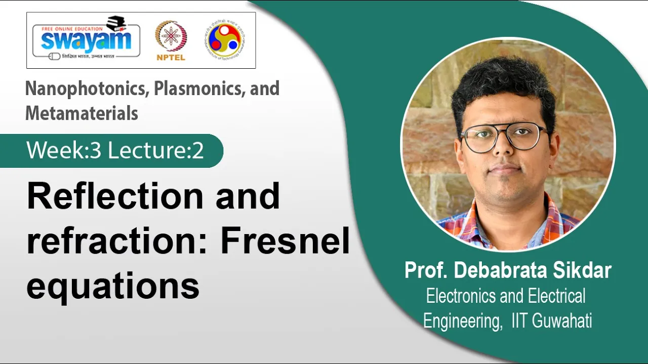 Lec 8: Reflection and refraction: Fresnel equations