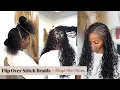 FLIP OVER STITCH BOHO BRAIDS TRIANGLE PARTS