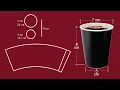 02 Paper cups - Dieline design in illustrator