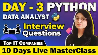 Unlocking Day 3 Python Interview Prep for Beginners Data Analytics Live Masterclass iScale