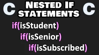 Nested if statements are easy