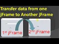 How to transfer data between One JFrame to Another JFrame Java Swing With Netbeans