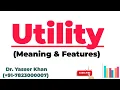 Utility Meaning Of Utility Features Of Utility Utility Theory Cardinal Utility Utility