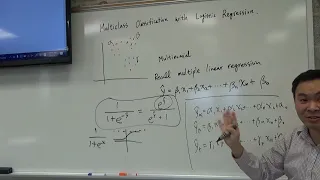 Multinomial logistic regression for multiclass classification