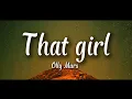 Download Lagu Olly Murs - That girl (Lyrics) - DJ CHEN remix