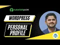 WordPress - Personal Profile Tutorialspoint