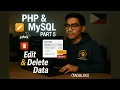 PHP MySQL Tutorial Part 5 Edit Delete Data Tagalog Guide