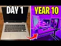 10 Year Gaming Setup Progression
