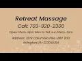 Relax Your Mind Body Soul At The Retreat Massage