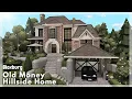 BLOXBURG Old Money Hillside Home Speedbuild Roblox House Build