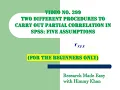399 Two Different Procedures to Compute Partial Correlation in SPSS