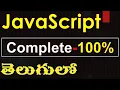 JavaScript web designing Complete course in Telugu - java script full theory practical