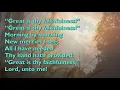 Great is Thy Faithfulness (Tune: Faithfulness - 3vv & chorus) [with lyrics for congregations]