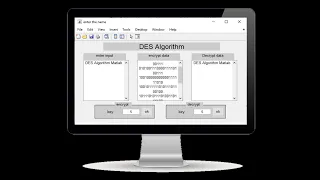 Data Encryption Standard DES algorithm in cryptography Matlab