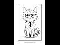 Unleash Your Creativity with Cat Coloring Vol 3 - Cat at Work
