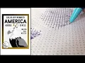 50 States Coloring Book One-Pen Monochrome Color by Number Across America
