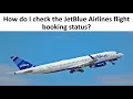 How do I check the JetBlue Airlines flight booking status