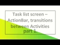 006 Task list screen ListActivity