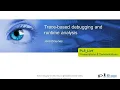 Trace based debugging and runtime analysis