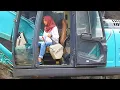 Lagu Devita Trying Kobelco SK200-10 Excavator Loading Dump Truck
