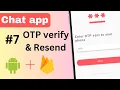 7 OTP Verification and Resend OTP Chat application Android Studio