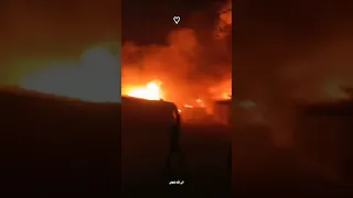 رمضان حريق مخيمات ادلب 