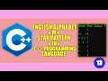 ENGLISH ALPHABET M STAR PATTERN in C Programming Language