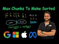 Max Chunks To Make Sorted Leetcode 769