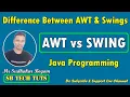 Difference between AWT and SWING in Java AWT vs SWING Java Programming