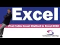 Pivot Table Count Unique Values Excel 2010