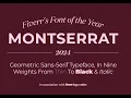 Fiverr Logo Maker Font of the Year 2024 - Montserrat