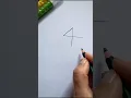Turning the Number 4 Into a Beautiful Drawing