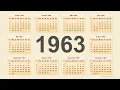 Kalender 1963