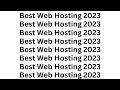 Best Shared Hosting Plans Of 2023