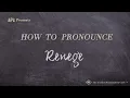 Download Lagu How to Pronounce Renege (Real Life Examples!)