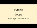 Coding Practice 10D Loops Python NxtWave CCBP