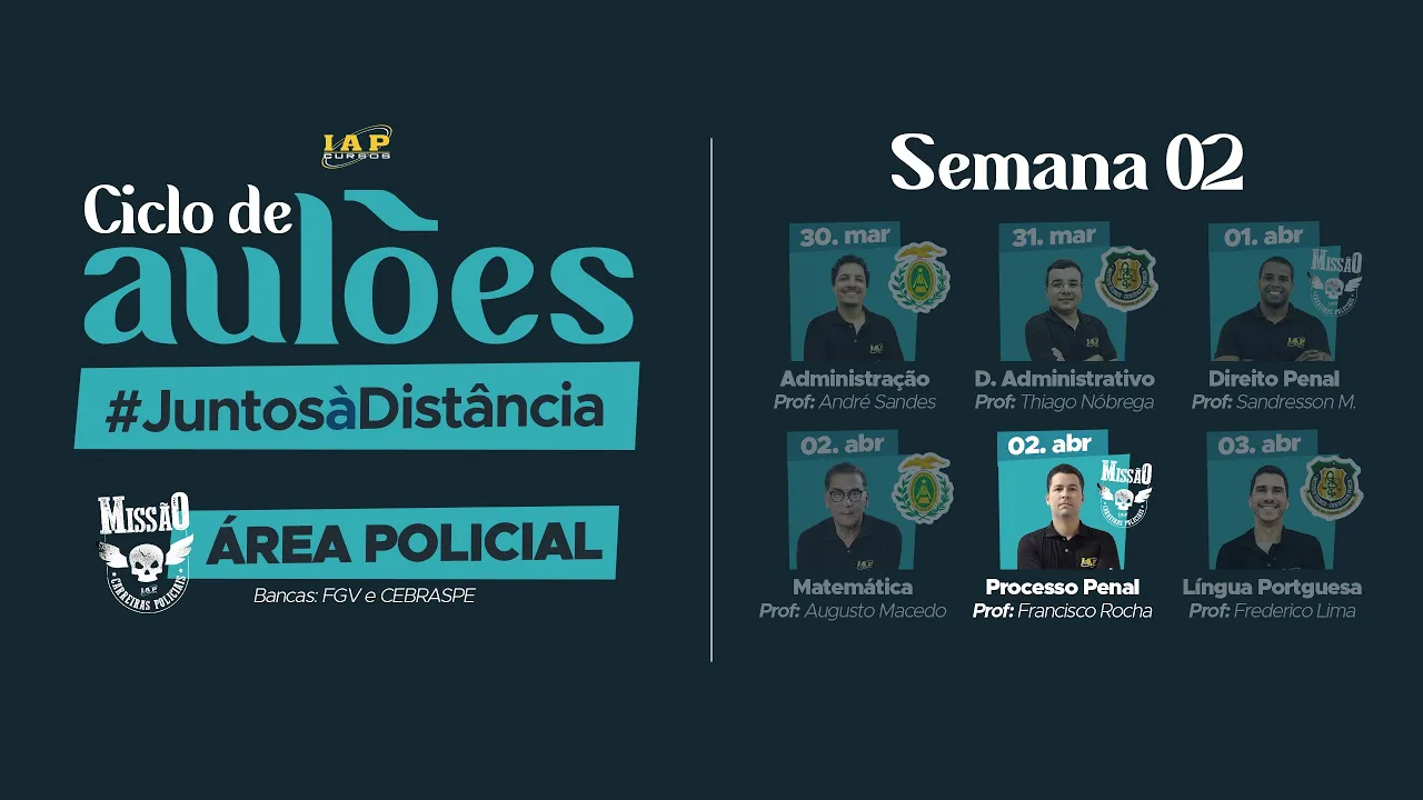 LIVE - PROCESSO PENAL PARA AS CARREIRAS POLICIAIS.