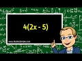Simplifying Expressions using Distributive Property Expression Equations Grade 6