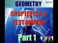 GEOMETRY CHAPTER 5 6 TEST REVIEW PART 1