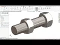 Solidworks tutorial Thread features Bolt and Nut