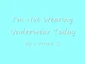 I'm not wearing Underwear Today by Avenue Q (with lyrics)