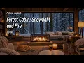 Someone Left the Fire On for You | Snow Cabin & Purring Cat · 2 Hours