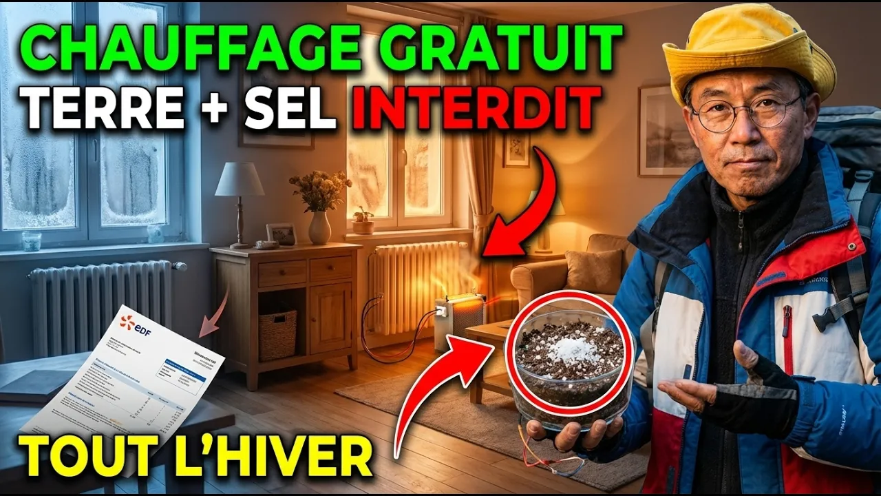 Terre + Sel = Chauffage GRATUIT Tout l'Hiver. INTERDIT Dans 6 Pays — ENTERRÉ Par EDF