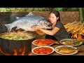 Download Lagu How to Harvest Giant Fish Pond to sell - Cook Yummy Porridge for my little daughter