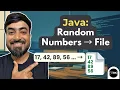 Java Program to Write Random Integers to a File using java util Random