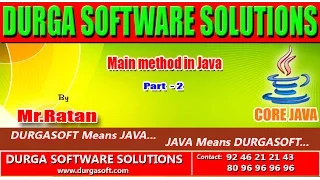 Core java main method part - 2