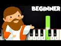 Jesus Loves Me BEGINNER PIANO TUTORIAL SHEET MUSIC by Betacustic