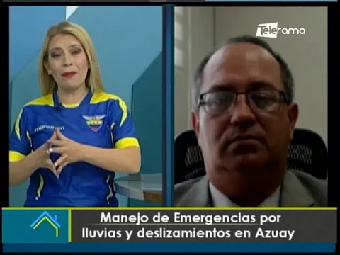 Manejo de emergencias por lluvias y deslizamientos en Azuay